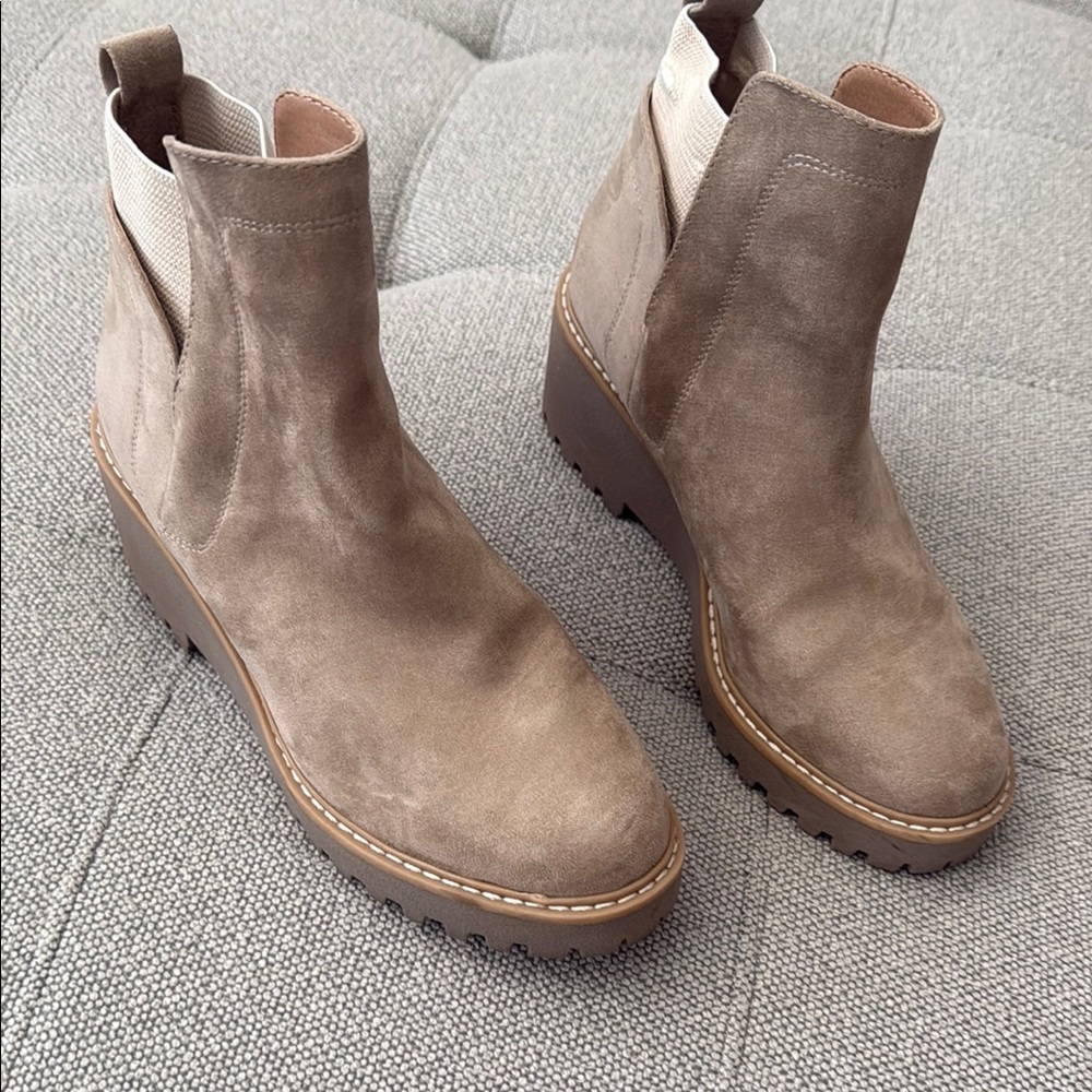 Tan Suede Ankle Boots